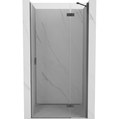 Mexen Mist-H porte de douche pivotante droite 90 cm, transparent, gris canon brossé - 8A5-090-000-66-00-P