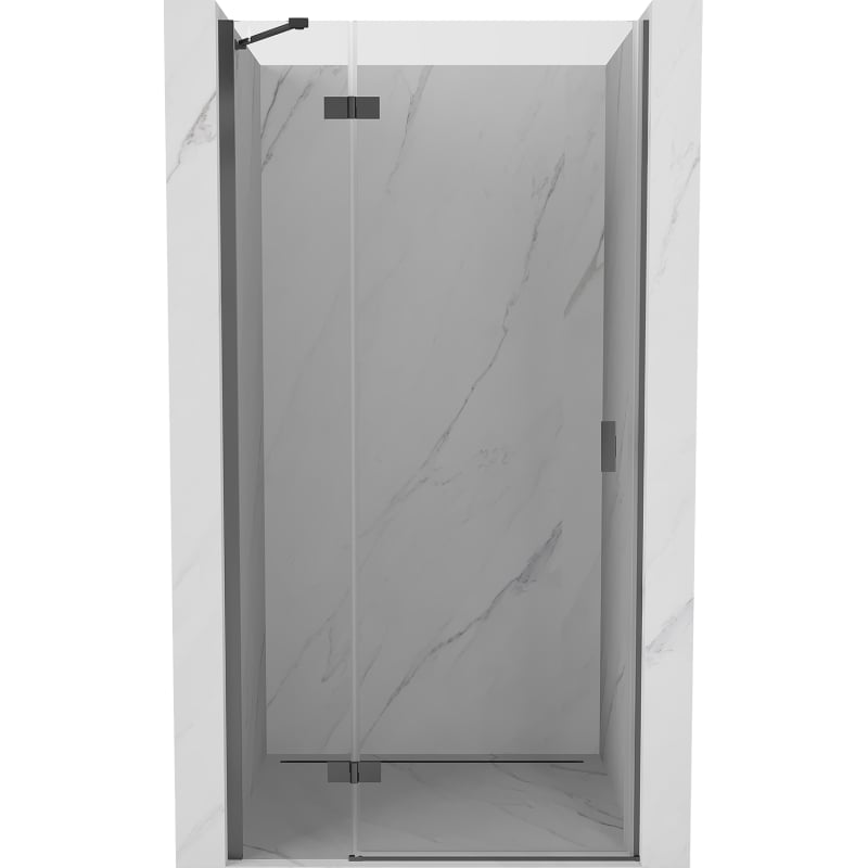 Mexen Mist-H porte de douche pivotante gauche 90 cm, transparent, gun metal - 8A5-090-000-95-00-L