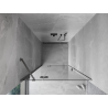 Mexen Mist-H porte de douche battante gauche 95 cm, transparent, métal fusil - 8A5-095-000-95-00-L