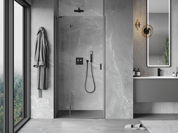 Mexen Mist-H porte de douche battante gauche 105 cm, transparent, gun metal - 8A5-105-000-95-00-L