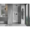 Mexen Mist-H porte de douche pivotante droite 120 cm, transparent, métal gun - 8A5-120-000-95-00-P