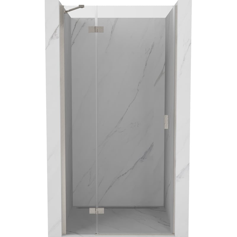Mexen Mist-H porte de douche pivotante gauche 110 cm, transparente, nickel brossé - 8A5-110-000-97-00-L