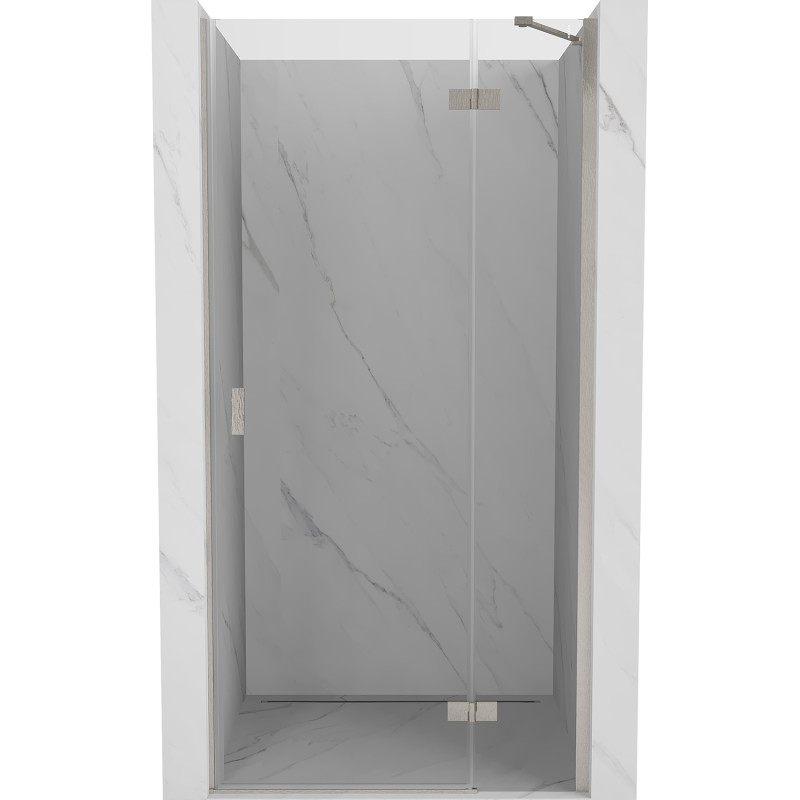 Mexen Mist-H porte de douche pivotante droite 70 cm, transparente, nickel brossé - 8A5-070-000-97-00-P