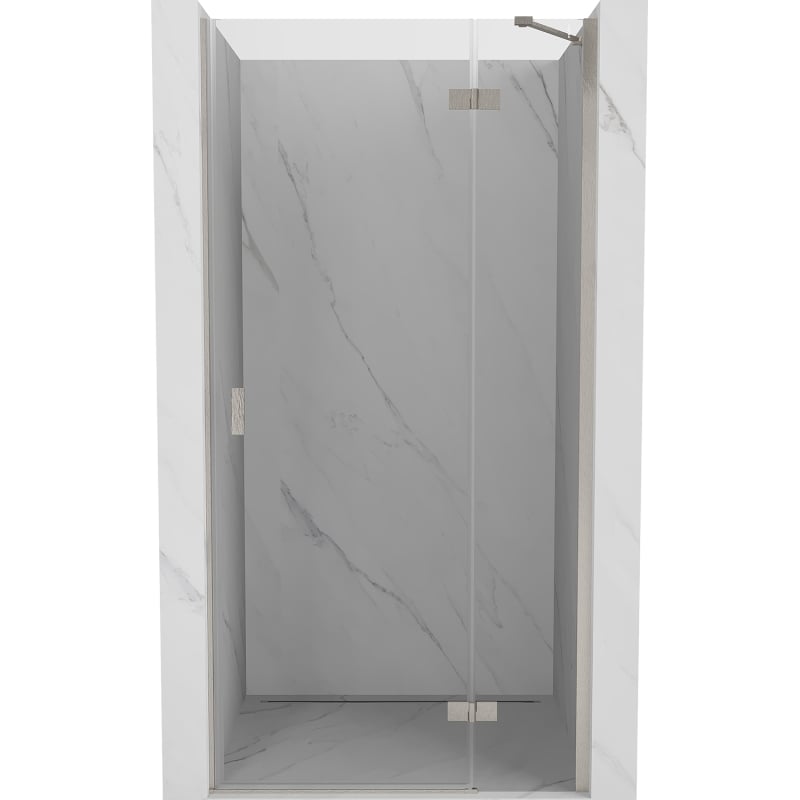 Mexen Mist-H porte de douche pivotante droite 110 cm, transparent, nickel brossé - 8A5-110-000-97-00-P
