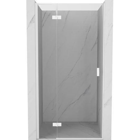 Mexen Mist-H L porte de douche battante gauche 70 cm, transparent, blanc - 8A5L-070-000-20-00-L