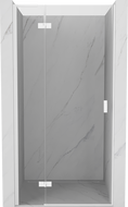 Mexen Mist-H L porte de douche battante gauche 85 cm, transparent, blanc - 8A5L-085-000-20-00-L