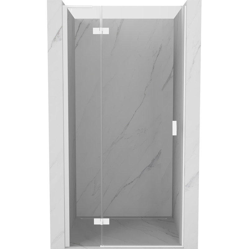 Mexen Mist-H L porte de douche pivotante gauche 100 cm, transparente, blanche - 8A5L-100-000-20-00-L