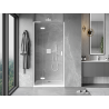 Mexen Mist-H L porte de douche pivotante gauche 110 cm, transparente, blanche - 8A5L-110-000-20-00-L