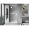 Mexen Mist-H L porte de douche battante gauche 115 cm, transparent, blanc - 8A5L-115-000-20-00-L