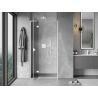 Mexen Mist-H L porte de douche battante gauche 120 cm, transparent, blanc - 8A5L-120-000-20-00-L