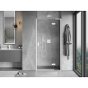 Mexen Mist-H L porte de douche pivotante droite 70 cm, transparent, blanc - 8A5L-070-000-20-00-P