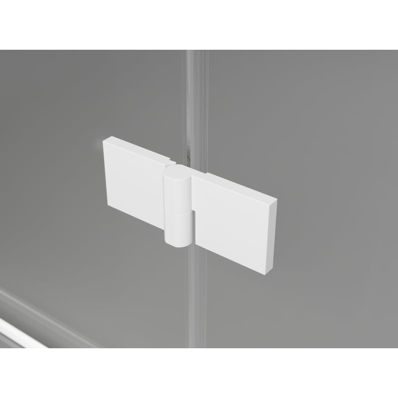 Mexen Mist-H L porte de douche pivotante droite 85 cm, transparente, blanche - 8A5L-085-000-20-00-P