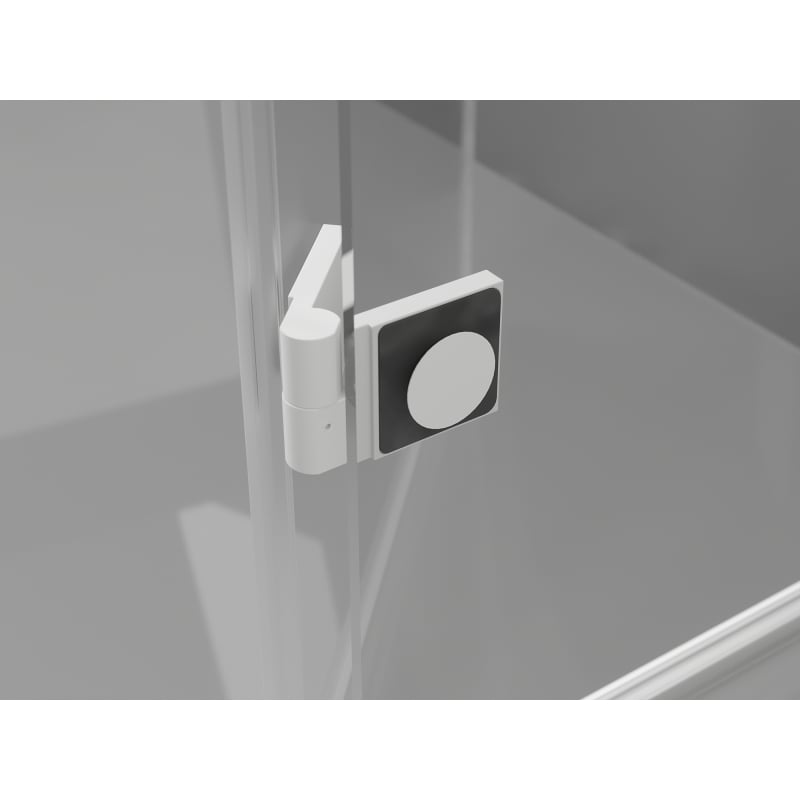 Mexen Mist-H L porte de douche pivotante droite 85 cm, transparente, blanche - 8A5L-085-000-20-00-P