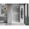 Mexen Mist-H L porte de douche pivotante droite 95 cm, transparent, blanc - 8A5L-095-000-20-00-P