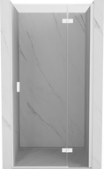 Mexen Mist-H L porte de douche pivotante droite 100 cm, transparent, blanc - 8A5L-100-000-20-00-P