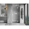 Mexen Mist-H L porte de douche pivotante droite 105 cm, transparente, blanche - 8A5L-105-000-20-00-P