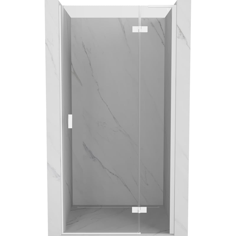 Mexen Mist-H L porte de douche pivotante droite 110 cm, transparente, blanche - 8A5L-110-000-20-00-P