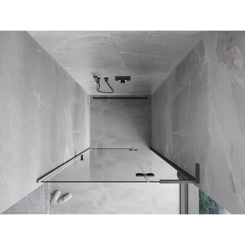 Mexen Mist-H L porte de douche pivotante droite 90 cm, transparent, gris canon brossé - 8A5L-090-000-66-00-P