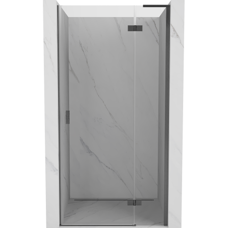 Mexen Mist-H L porte de douche pivotante droite 110 cm, transparent, gris canon brossé - 8A5L-110-000-66-00-P