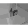 Mexen Mist-H L porte de douche pivotante droite 115 cm, transparent, gris canon brossé - 8A5L-115-000-66-00-P