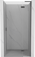 Mexen Mist-H L porte de douche pivotante droite 120 cm, transparent, gris acier brossé - 8A5L-120-000-66-00-P