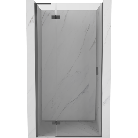 Mexen Mist-H L porte de douche pivotante gauche 75 cm, transparente, métal noir - 8A5L-075-000-95-00-L