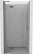 Mexen Mist-H L porte de douche pivotante gauche 90 cm, transparent, métal gun - 8A5L-090-000-95-00-L
