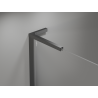 Mexen Mist-H L porte de douche pivotante gauche 110 cm, transparente, métal gris - 8A5L-110-000-95-00-L