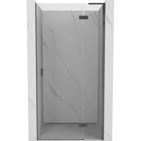 Mexen Mist-H L porte de douche pivotante droite 75 cm, transparente, métal gris - 8A5L-075-000-95-00-P