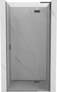 Mexen Mist-H L porte de douche battante droite 80 cm, transparente, métal canon de fusil - 8A5L-080-000-95-00-P