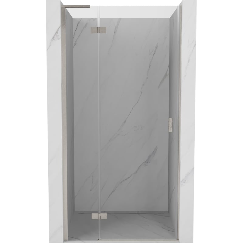 Mexen Mist-H L porte de douche pivotante gauche 75 cm, transparent, nickel brossé - 8A5L-075-000-97-00-L
