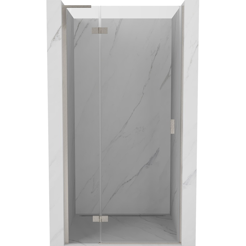 Mexen Mist-H L porte de douche pivotante gauche 80 cm, transparent, nickel brossé - 8A5L-080-000-97-00-L
