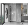 Mexen Mist-H L porte de douche battante gauche 90 cm, transparente, nickel brossé - 8A5L-090-000-97-00-L