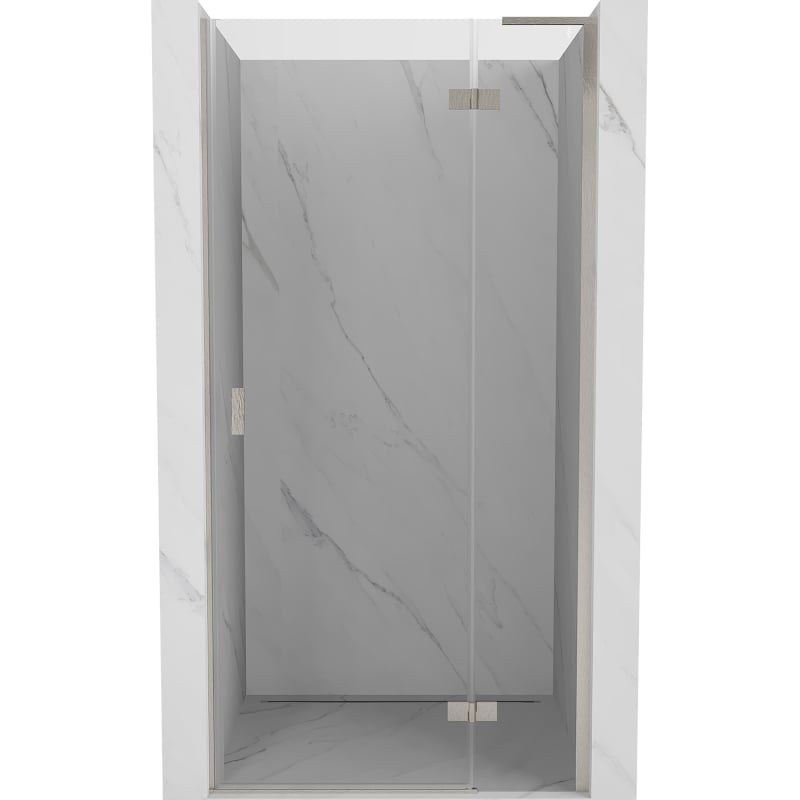 Mexen Mist-H L porte de douche pivotante droite 70 cm, transparente, nickel brossé - 8A5L-070-000-97-00-P