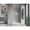Mexen Mist-H L porte de douche pivotante droite 75 cm, transparent, nickel brossé - 8A5L-075-000-97-00-P