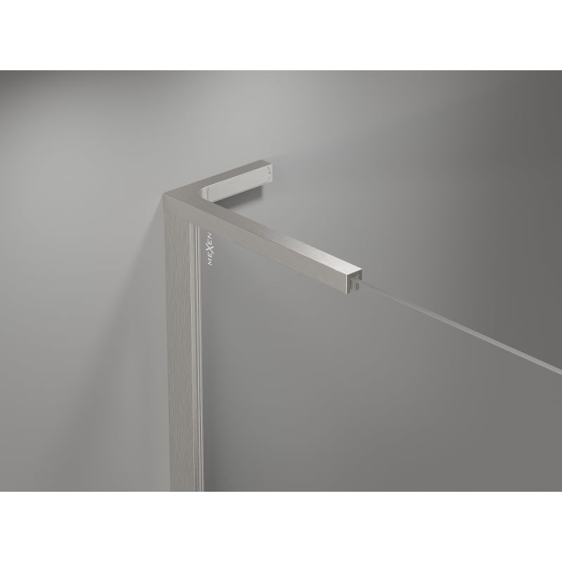 Mexen Mist-H L porte de douche pivotante droite 80 cm, transparent, nickel brossé - 8A5L-080-000-97-00-P
