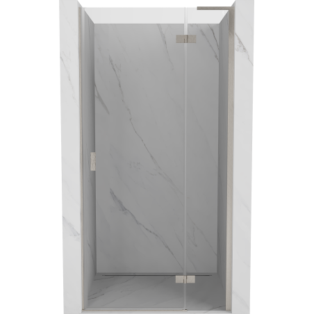 Mexen Mist-H L porte de douche pivotante droite 80 cm, transparent, nickel brossé - 8A5L-080-000-97-00-P