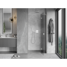 Mexen Mist-H L porte de douche pivotante droite 85 cm, transparent, nickel brossé - 8A5L-085-000-97-00-P