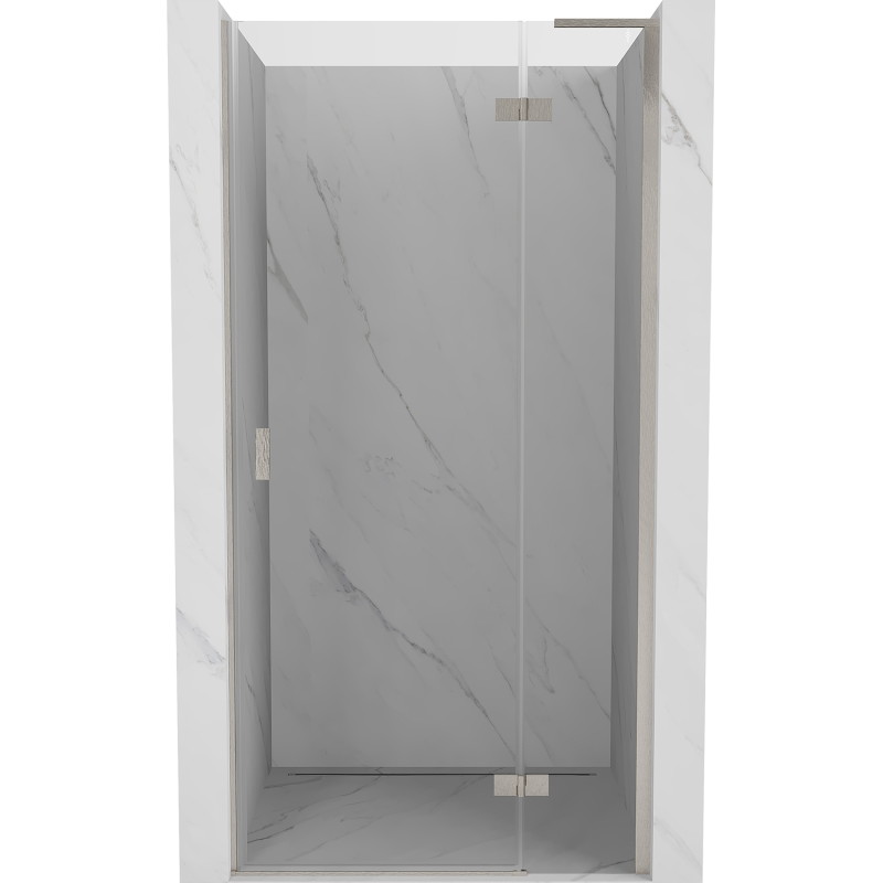 Mexen Mist-H L porte de douche pivotante droite 105 cm, transparent, nickel brossé - 8A5L-105-000-97-00-P