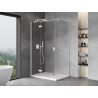 Mexen Mist-H T cabine de douche pivotante à gauche 105 x 80 cm, transparent, blanc - 8A5T-105-080-20-00-L