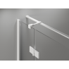Mexen Mist-H T cabine de douche pivotante gauche 75 x 120 cm, transparente, blanche - 8A5T-075-120-20-00-L