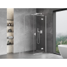 Mexen Mist-H T cabine de douche pivotante droite 70 x 70 cm, transparent, blanc - 8A5T-070-070-20-00-P