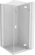Mexen Mist-H T cabine de douche pivotante gauche 70 x 70 cm, transparent, chrome - 8A5T-070-070-01-00-L