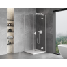 Mexen Mist-H T cabine de douche pivotante droite 110 x 110 cm, transparente, blanche - 8A5T-110-110-20-00-P