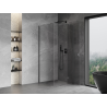 Mexen Mist-H T cabine de douche pivotante droite 70 x 70 cm, transparent, gris canon brossé - 8A5T-070-070-66-00-P