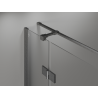 Mexen Mist-H T cabine de douche pivotante droite 120 x 75 cm, transparent, gris canon brossé - 8A5T-120-075-66-00-P