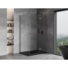 Mexen Mist-H T cabine de douche pivotante droite 110 x 90 cm, transparent, gris anthracite brossé - 8A5T-110-090-66-00-P