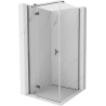 Mexen Mist-H T cabine de douche pivotante gauche 70 x 70 cm, transparent, métal canon - 8A5T-070-070-95-00-L