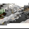 Mexen Carlos évier en granit à 1,5 cuve avec robinet mélangeur Rita, Noir/ Argent métallique - 6518-73-670300-50