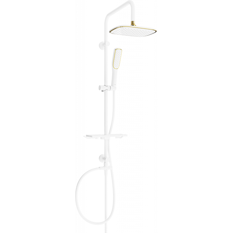 Mexen T49 colonne de douche, blanche/or - 798494993-25